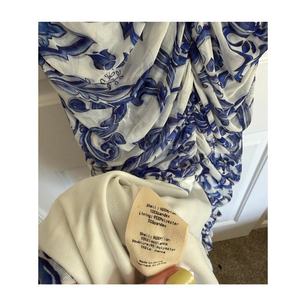 NWT L'Agence Caprice Floral Midi Cocktail Dress - Picture 6 of 6